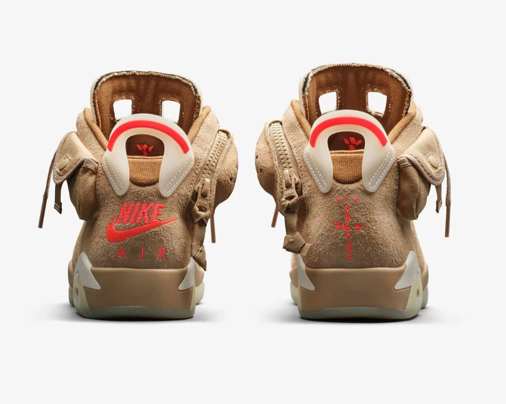 Travis Scott Air Jordan 6 Retro British Khaki Dh0690 200 14 - www.kickbulk.cc