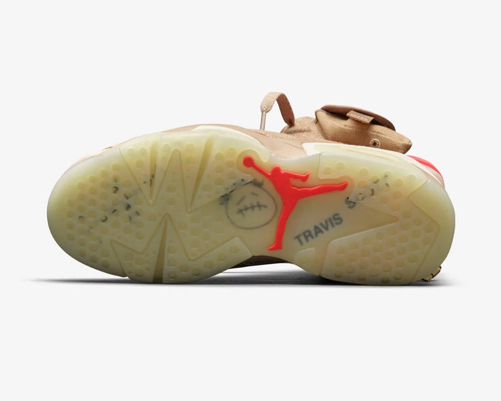 Travis Scott Air Jordan 6 Retro British Khaki Dh0690 200 15 - www.kickbulk.cc