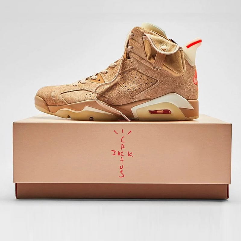 Travis Scott Air Jordan 6 Retro British Khaki Dh0690 200 16 - www.kickbulk.cc