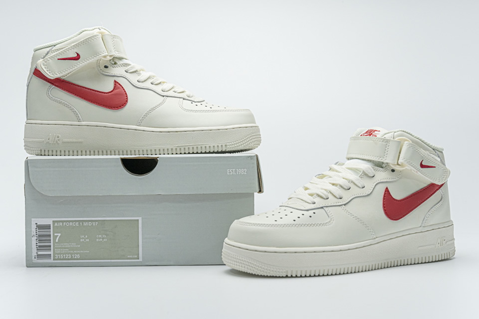 Nike Air Force 1 Mid 07 Sail University Red 315123 126 3 - www.kickbulk.cc