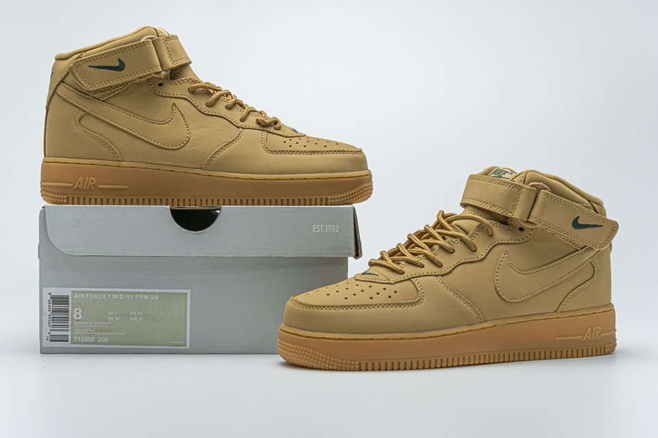 Nike Air Force 1 Mid 07 Prm Qs Flax 715889 200 3 - www.kickbulk.cc