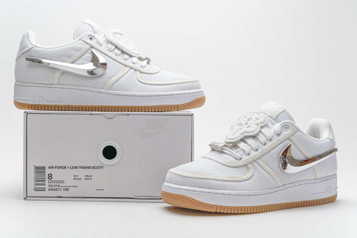 Nike Air Force 1 Low Travis Scott White Aq4211 100 8 - www.kickbulk.cc