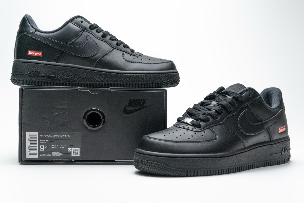 Supreme X Nike Air Force 1 Low Box Logo Black Cu9225 001 14 - www.kickbulk.cc