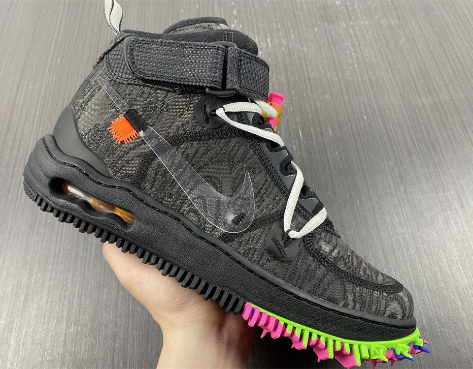 Off White Nike Air Force 1 Mid Black Do6290 001 6 - www.kickbulk.cc