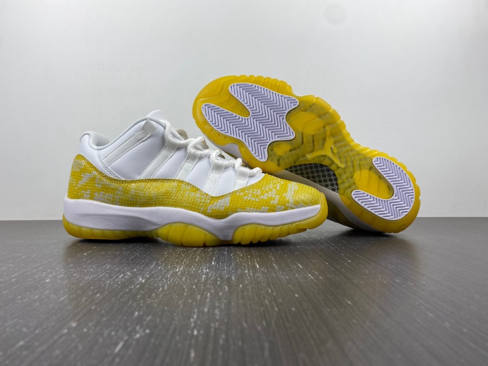 0 Air Jordan 11 Low Yellow Snakeskin Wmns Ah7860 107 1 - www.kickbulk.cc