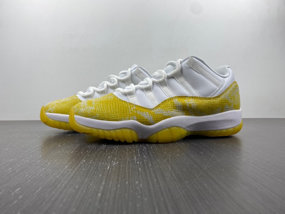 0 Air Jordan 11 Low Yellow Snakeskin Wmns Ah7860 107 2 - www.kickbulk.cc