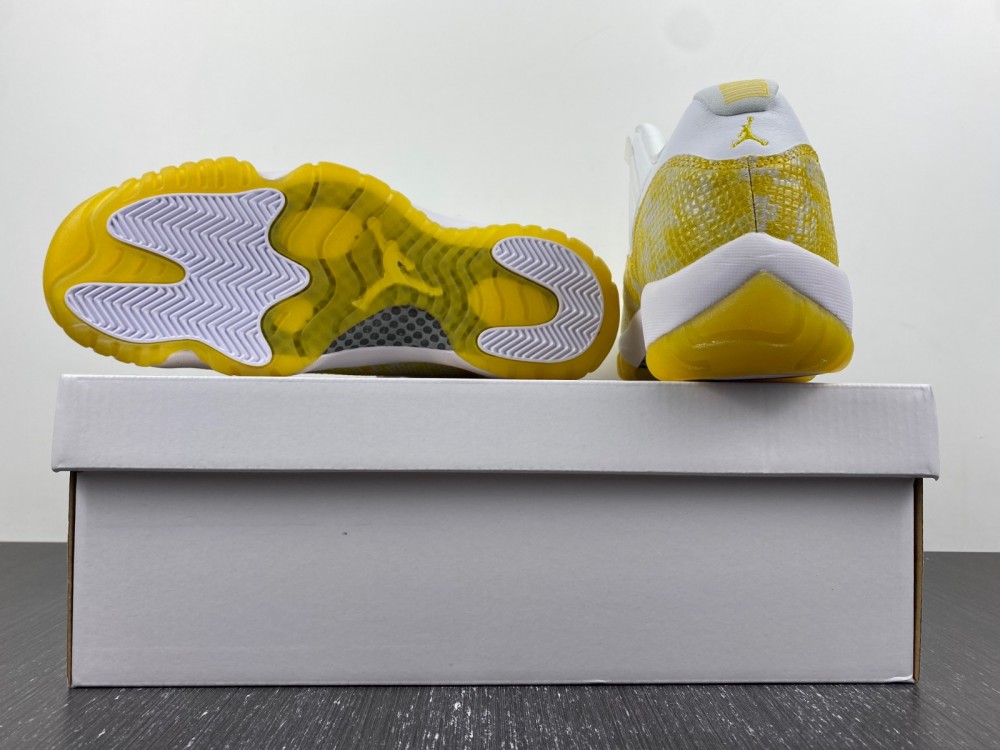 0 Air Jordan 11 Low Yellow Snakeskin Wmns Ah7860 107 6 - www.kickbulk.cc