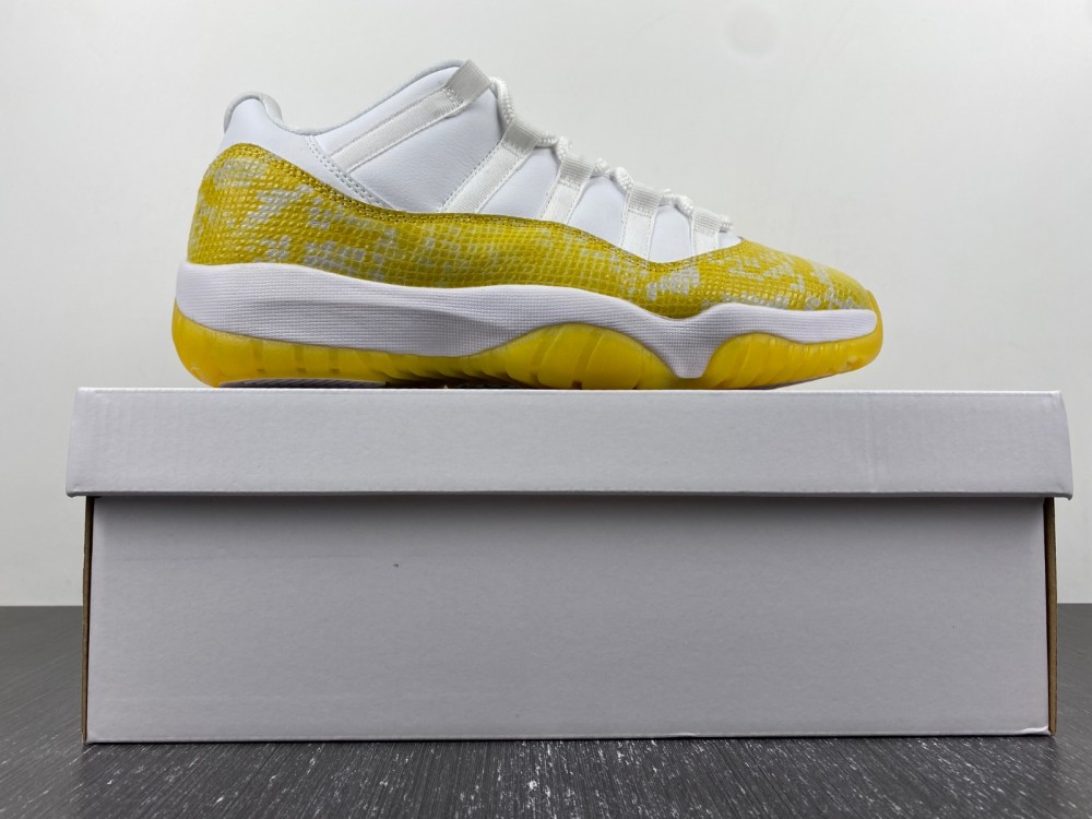 0 Air Jordan 11 Low Yellow Snakeskin Wmns Ah7860 107 7 - www.kickbulk.cc