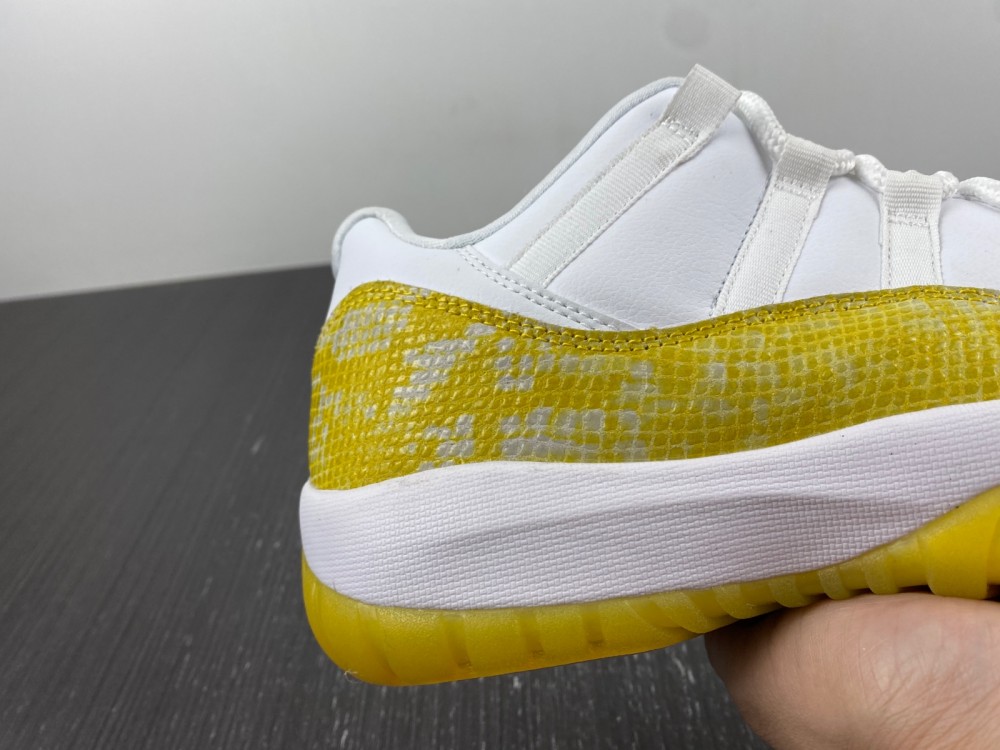 0 Air Jordan 11 Low Yellow Snakeskin Wmns Ah7860 107 9 - www.kickbulk.cc