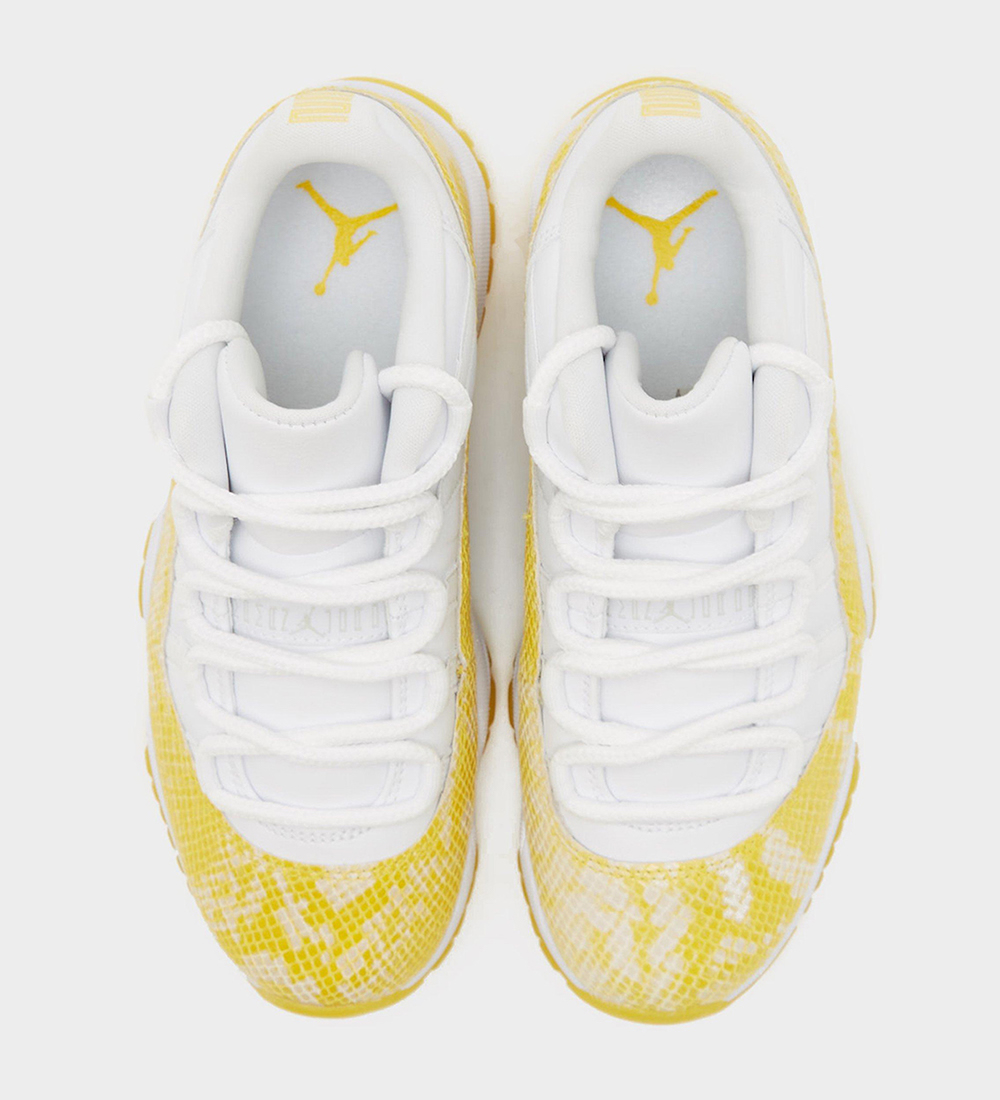 Air Jordan 11 Low Yellow Snakeskin Wmns Ah7860 107 2 - www.kickbulk.cc