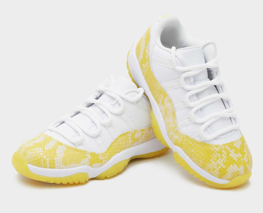 Air Jordan 11 Low Yellow Snakeskin Wmns Ah7860 107 3 - www.kickbulk.cc