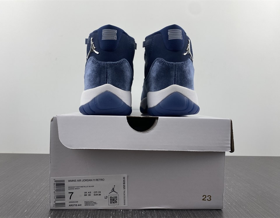 Air Jordan 11 Retro Navy Velvet Wmns Ar0715 441 10 - www.kickbulk.cc