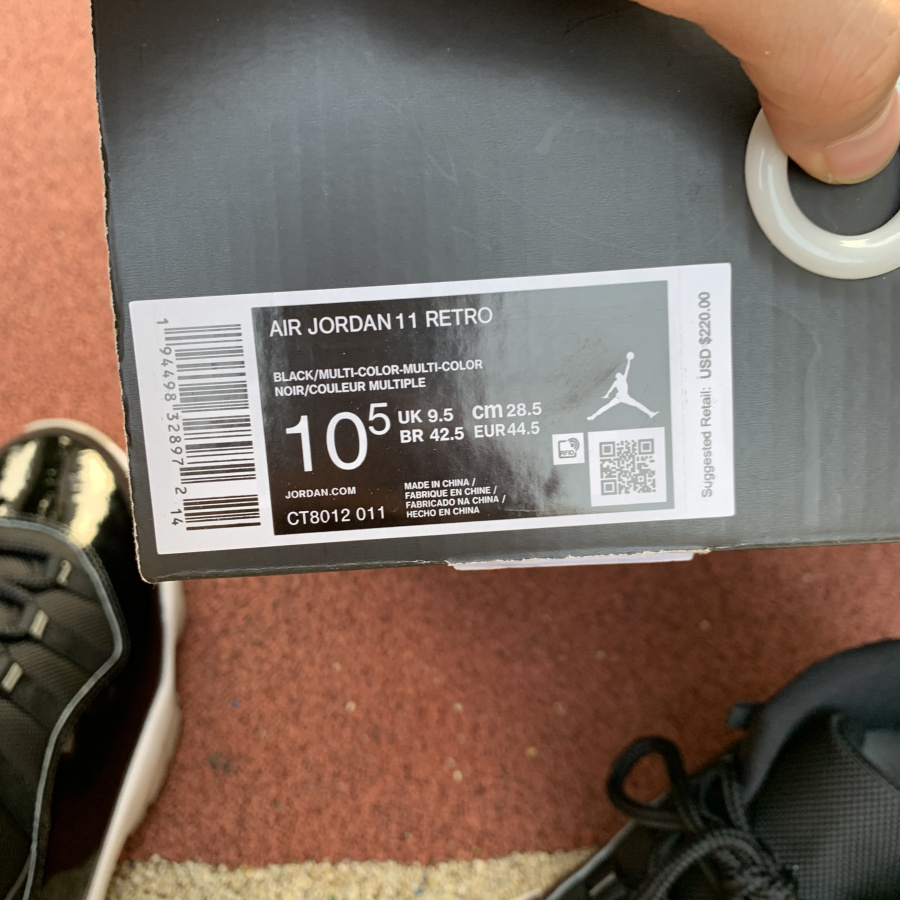 Air Jordan 11 Retro 25th Anniversary Black Metallic Silver Ct8012 011 28 - www.kickbulk.cc