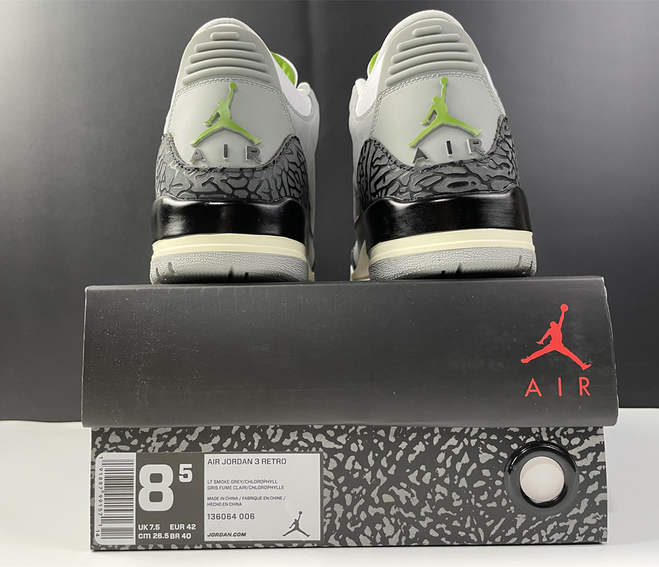Nike Air Jordan 3 Retro Chlorophyll 136064 006 22 - www.kickbulk.cc