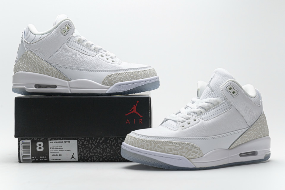 Nike Air Jordan 3 Retro Pure White 136064 111 3 - www.kickbulk.cc