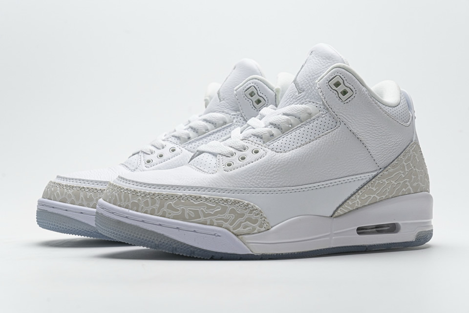 Nike Air Jordan 3 Retro Pure White 136064 111 5 - www.kickbulk.cc