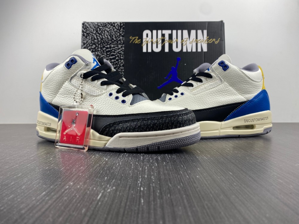 Air Jordan 3 Retro Gs Racer Blue 398614 145 10 - www.kickbulk.cc