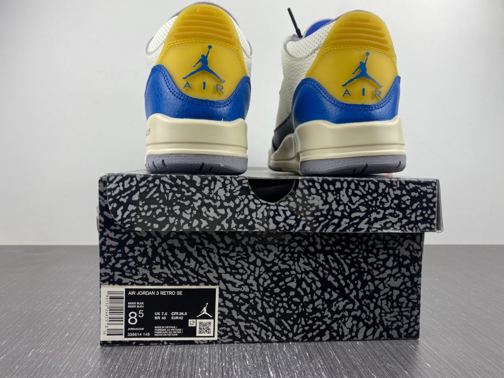 Air Jordan 3 Retro Gs Racer Blue 398614 145 13 - www.kickbulk.cc