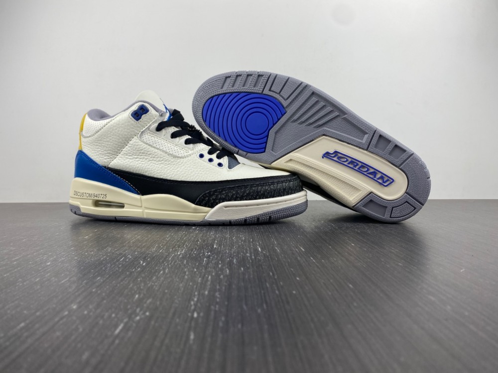 Air Jordan 3 Retro Gs Racer Blue 398614 145 8 - www.kickbulk.cc