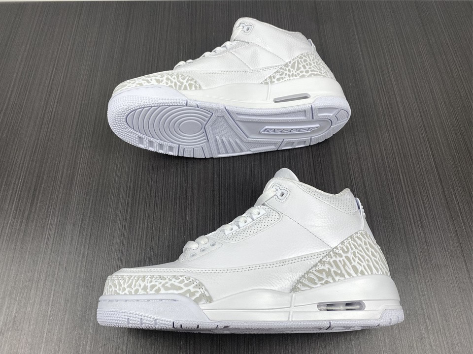 Air Jordan 3 Retro Ps Triple White 429487 111 5 - www.kickbulk.cc