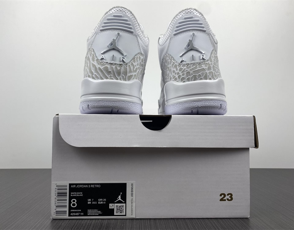 Air Jordan 3 Retro Ps Triple White 429487 111 8 - www.kickbulk.cc