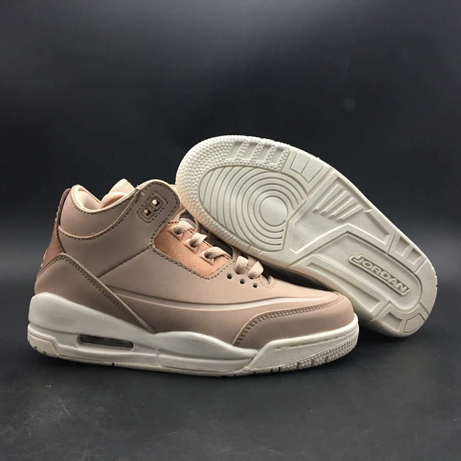 Nike Air Jordan 3 Particle Beige Se Rose Gold Womens Gs Size Ah7859 205 4 - www.kickbulk.cc