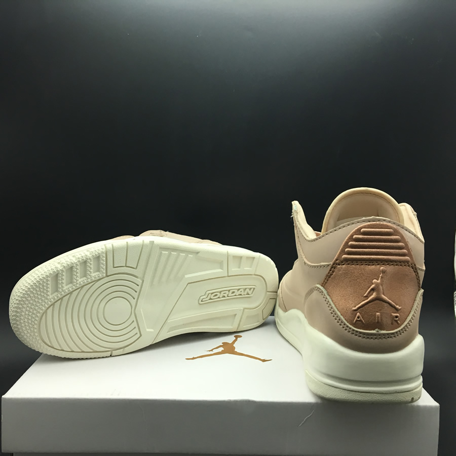 Nike Air Jordan 3 Particle Beige Se Rose Gold Womens Gs Size Ah7859 205 9 - www.kickbulk.cc