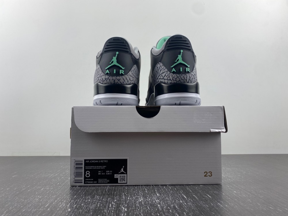 Air Jordan 3 Retro Green Glow Ct8532 031 11 - www.kickbulk.cc
