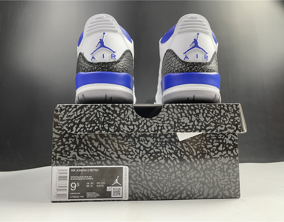 Nike Air Jordan 3 Retro Racer Blue Ct8532 145 22 - www.kickbulk.cc