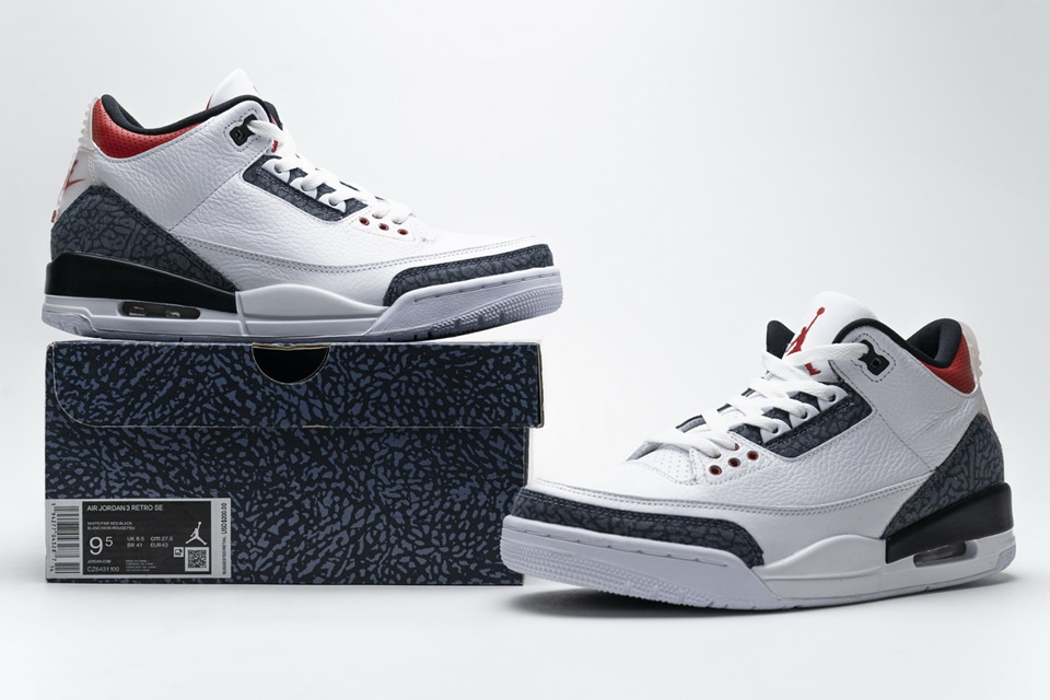 Nike Air Jordan 3 Retro Fire Red Denim Cz6431 100 6 - www.kickbulk.cc