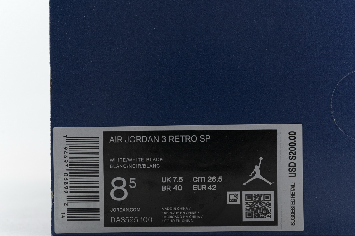 Nike Fragment X Air Jordan 3 Retro Sp White Black Release Date Da3595 100 20 - www.kickbulk.cc