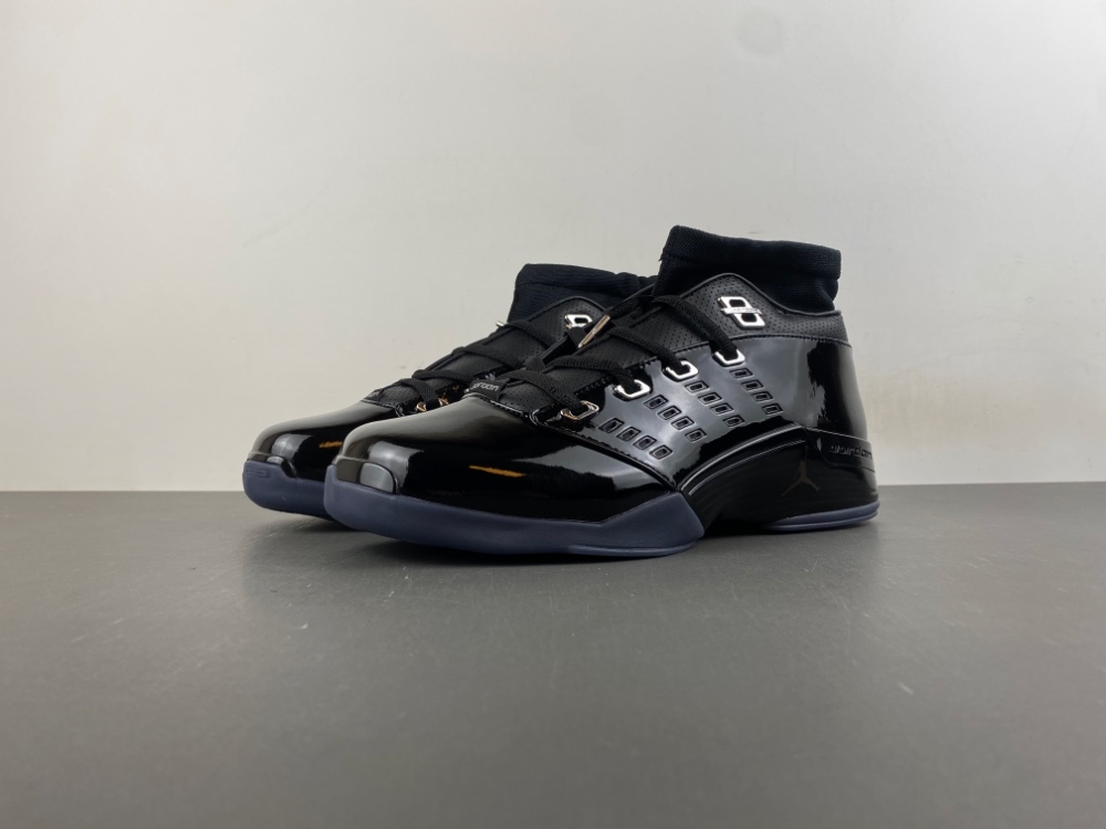 Air Jordan 17 Low Black Patent Iv7640 001 9 - www.kickbulk.cc
