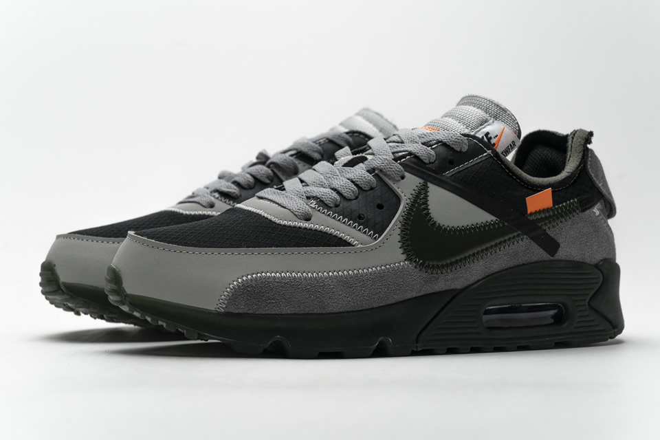 Off White Nike Air Max 90 Grey 3 - www.kickbulk.cc