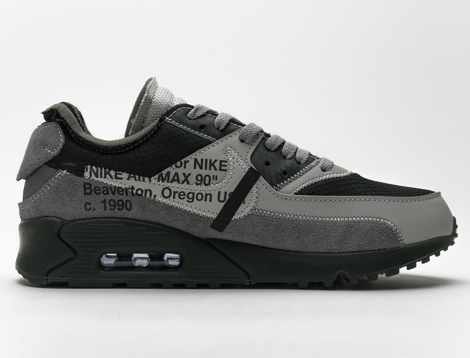 Off White Nike Air Max 90 Grey 6 - www.kickbulk.cc