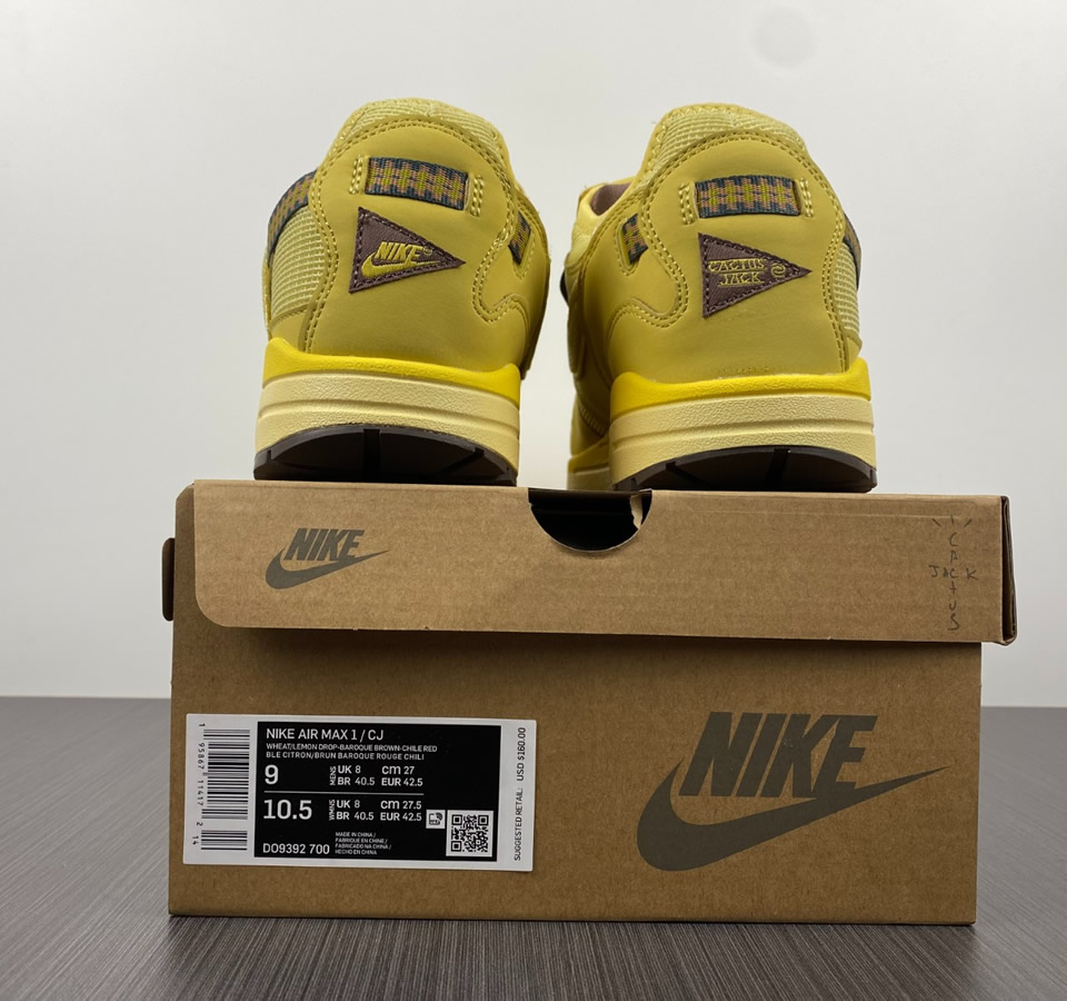 Travis Scott Nike Air Max 1 Wheat Do9392 700 2021 22 - www.kickbulk.cc