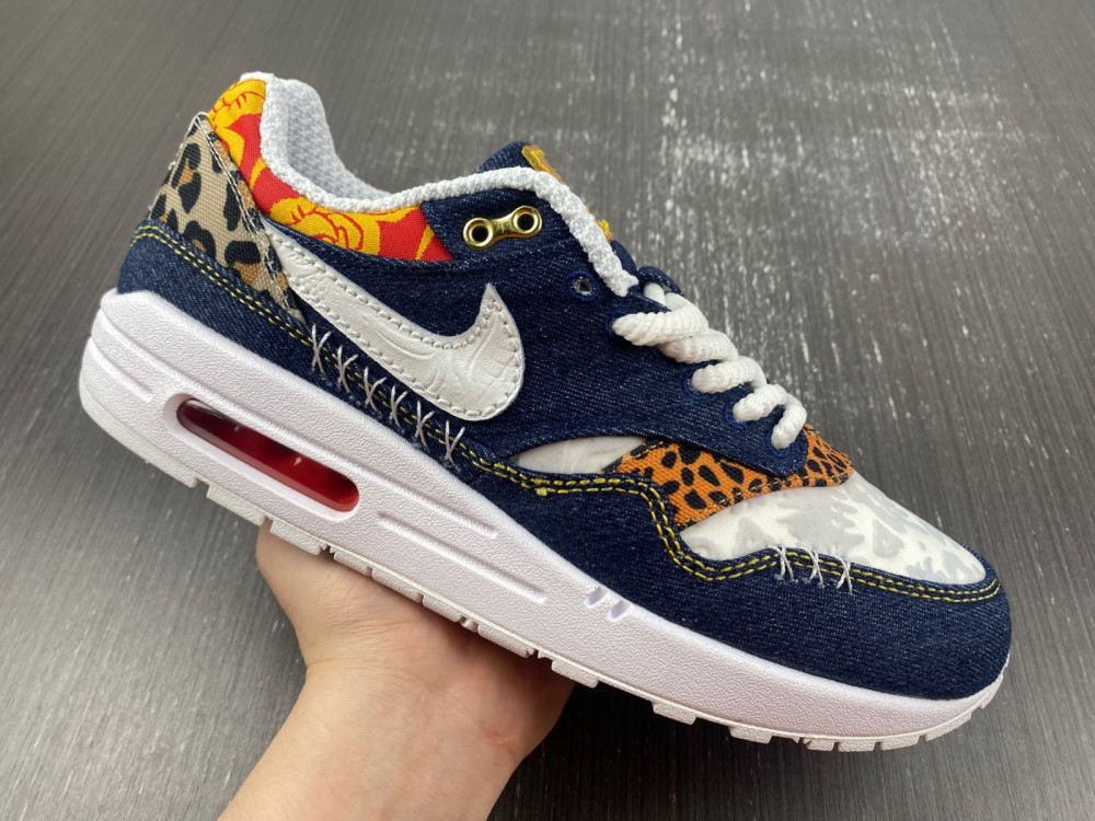 Air Max 1 Premium Denim Leopard Fj4452 432 10 - www.kickbulk.cc