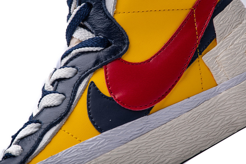 Sacai X Nike Blazer Mid Maize Navy Bv0072 700 17 - www.kickbulk.cc