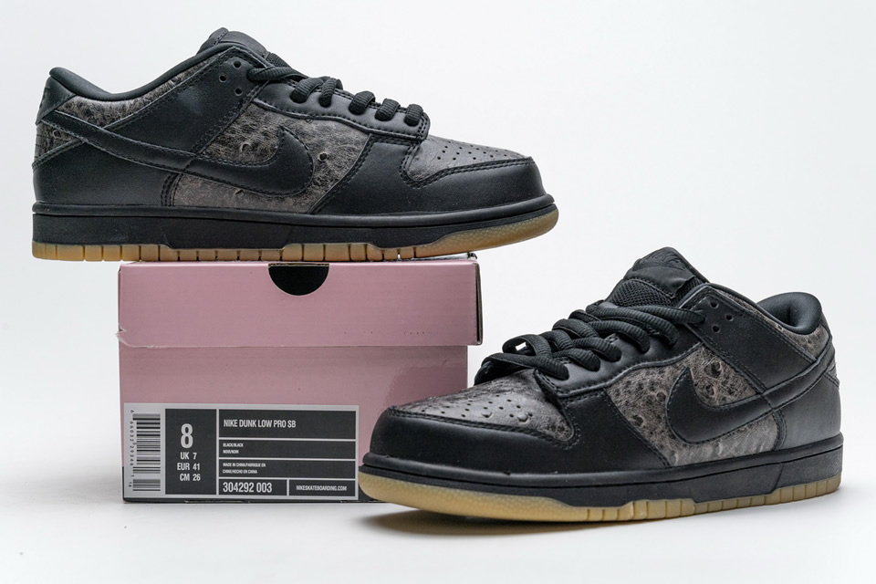 Nike Dunk Low Pro Sb Black Ostrich Skate 304292 003 3 - www.kickbulk.cc