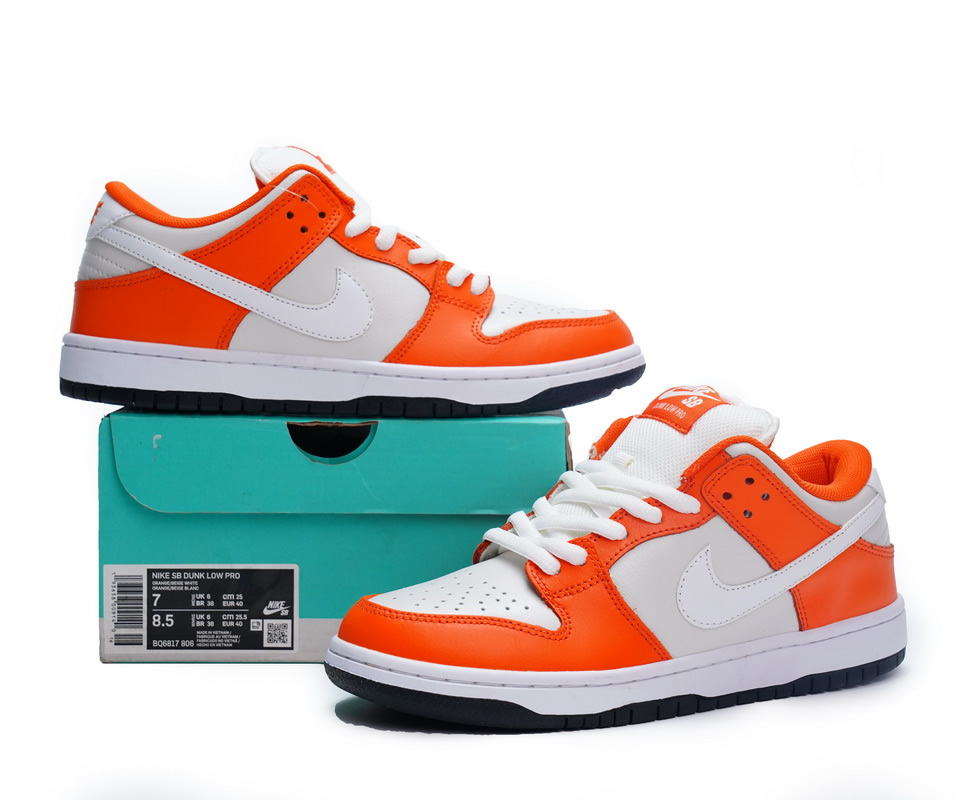 Nike Dunk Low Pro White Orange Bq6817 806 3 - www.kickbulk.cc