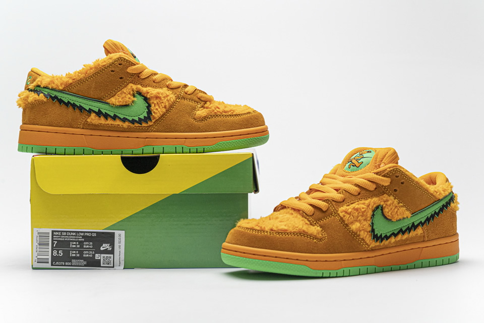 Grateful Dead Nike Sb Dunk Low Pro Qs Orange Bear Cj5378 800 3 - www.kickbulk.cc