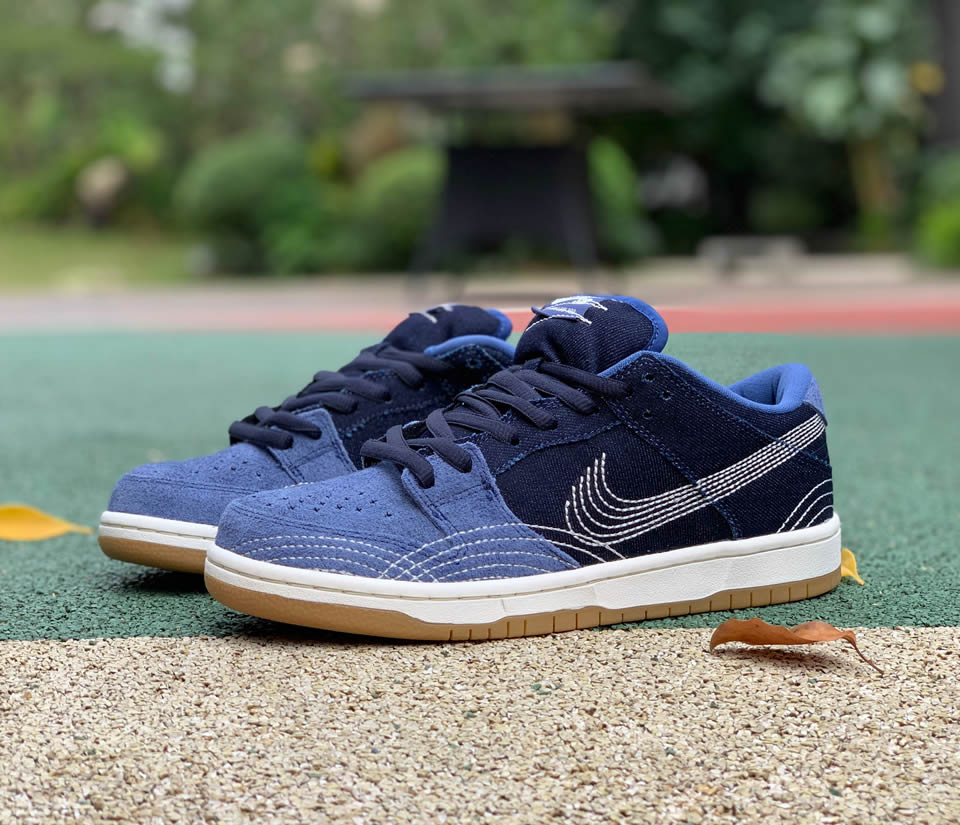 Nike Sb Dunk Low Sashiko Denim Gum Cv0316 400 4 - www.kickbulk.cc