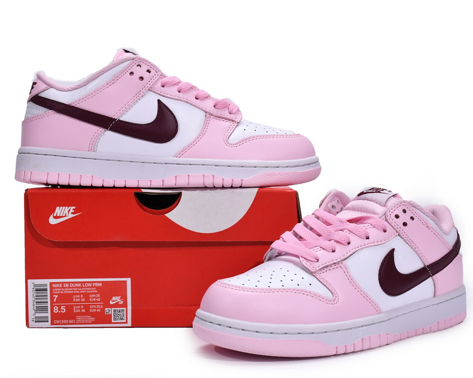 Nike Dunk Low Gs Pink Foam Cw1590 601 3 - www.kickbulk.cc