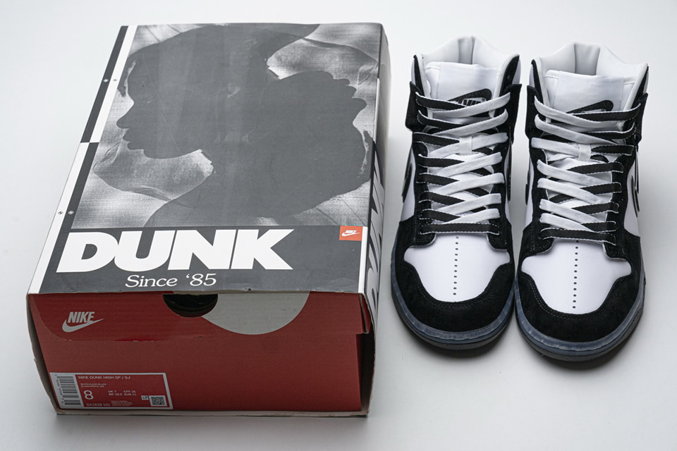 Slam Jam Nike Sb Dunk High Black White Da1639 101 4 - www.kickbulk.cc