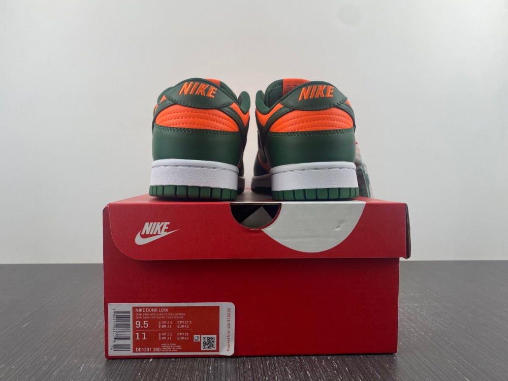 Nike Dunk Low Miami Hurricanes Dd1391 300 14 - www.kickbulk.cc