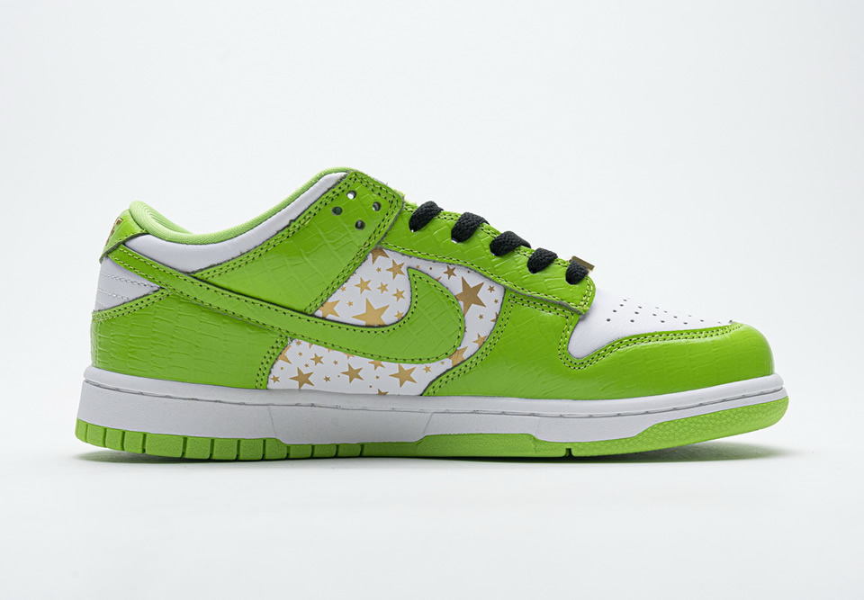 Supreme X Nike Sb Dunk Low Green Stars Dh3228 101 9 - www.kickbulk.cc