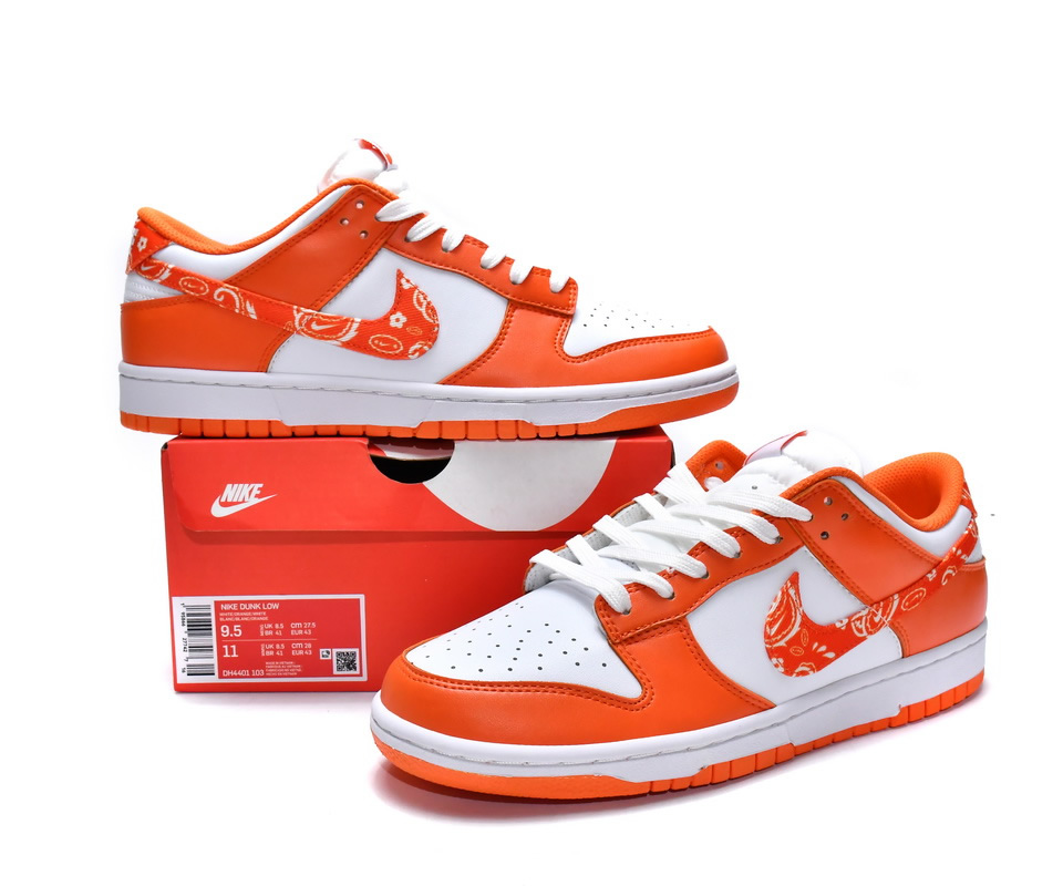 Nike Dunk Low Orange Paisley Wmns Dh4401 103 8 - www.kickbulk.cc