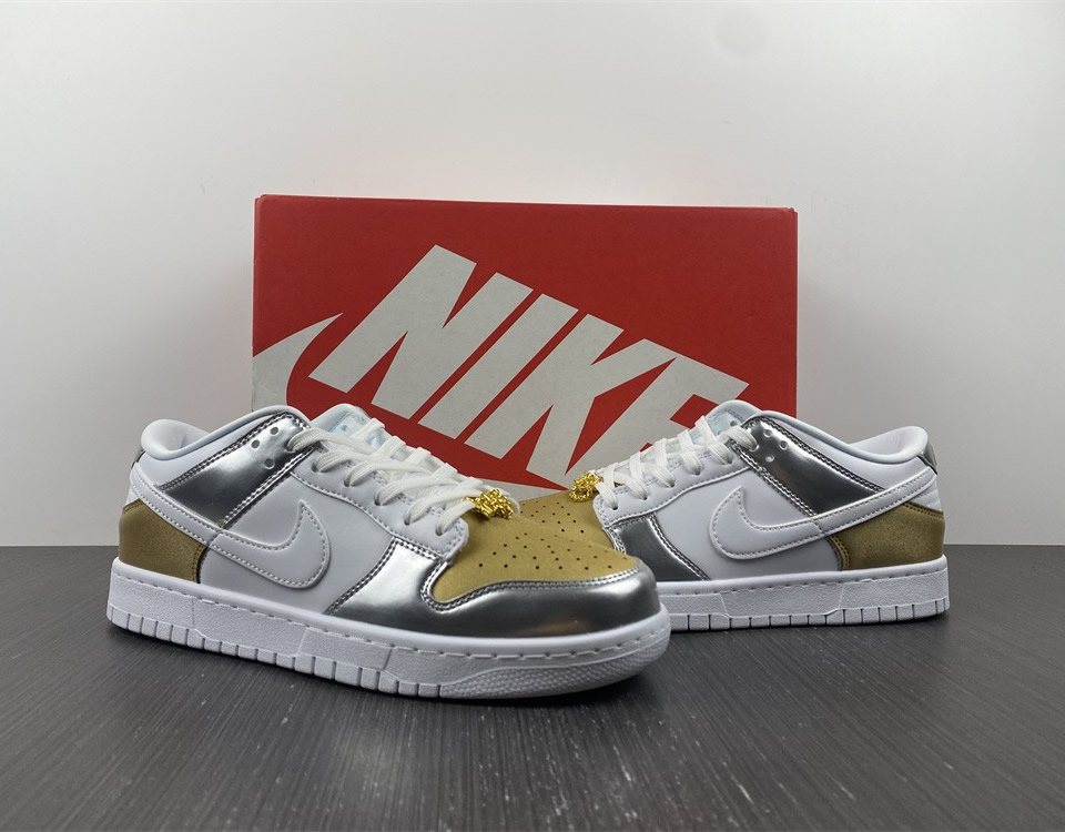 Nike Dunk Low Se Silver Gold Metallic Wmns Dh4403 700 11 - www.kickbulk.cc