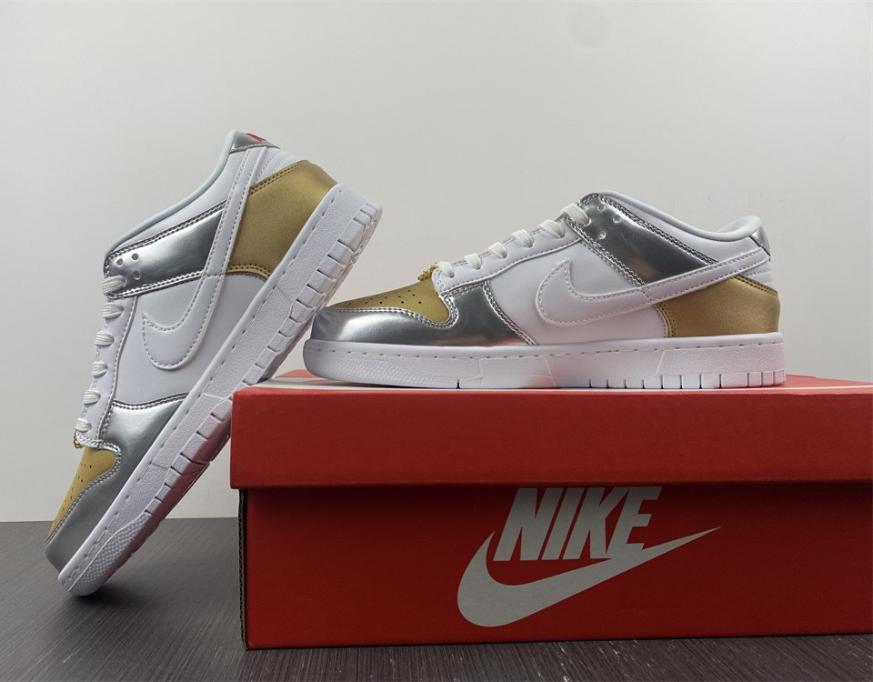 Nike Dunk Low Se Silver Gold Metallic Wmns Dh4403 700 12 - www.kickbulk.cc