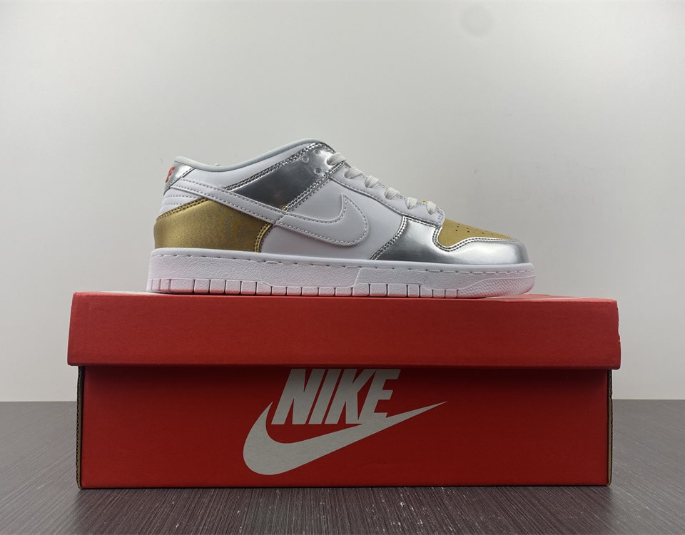 Nike Dunk Low Se Silver Gold Metallic Wmns Dh4403 700 14 - www.kickbulk.cc