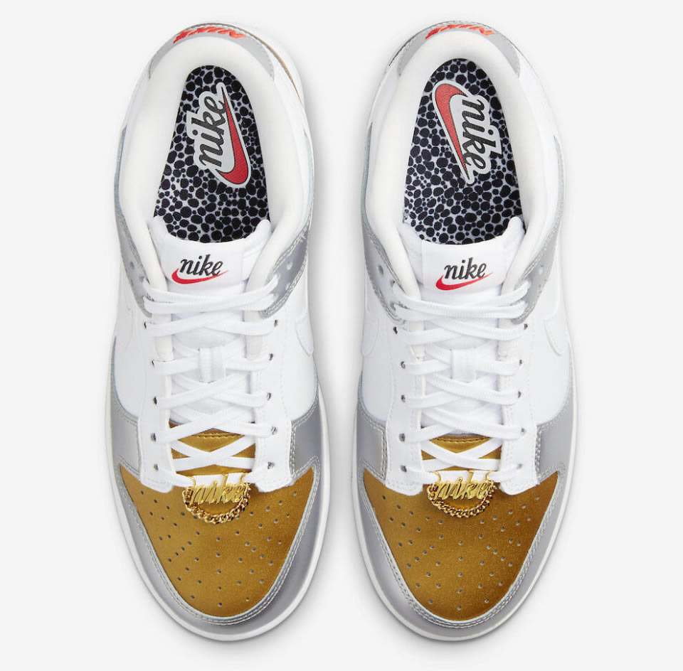 Nike Dunk Low Se Silver Gold Metallic Wmns Dh4403 700 2 - www.kickbulk.cc